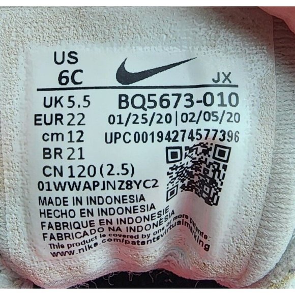 Nike Revolution 5 Toddler Girl's Size 6C  Light Gray/Pink Sneakers BQ5673-010 - Picture 7 of 7